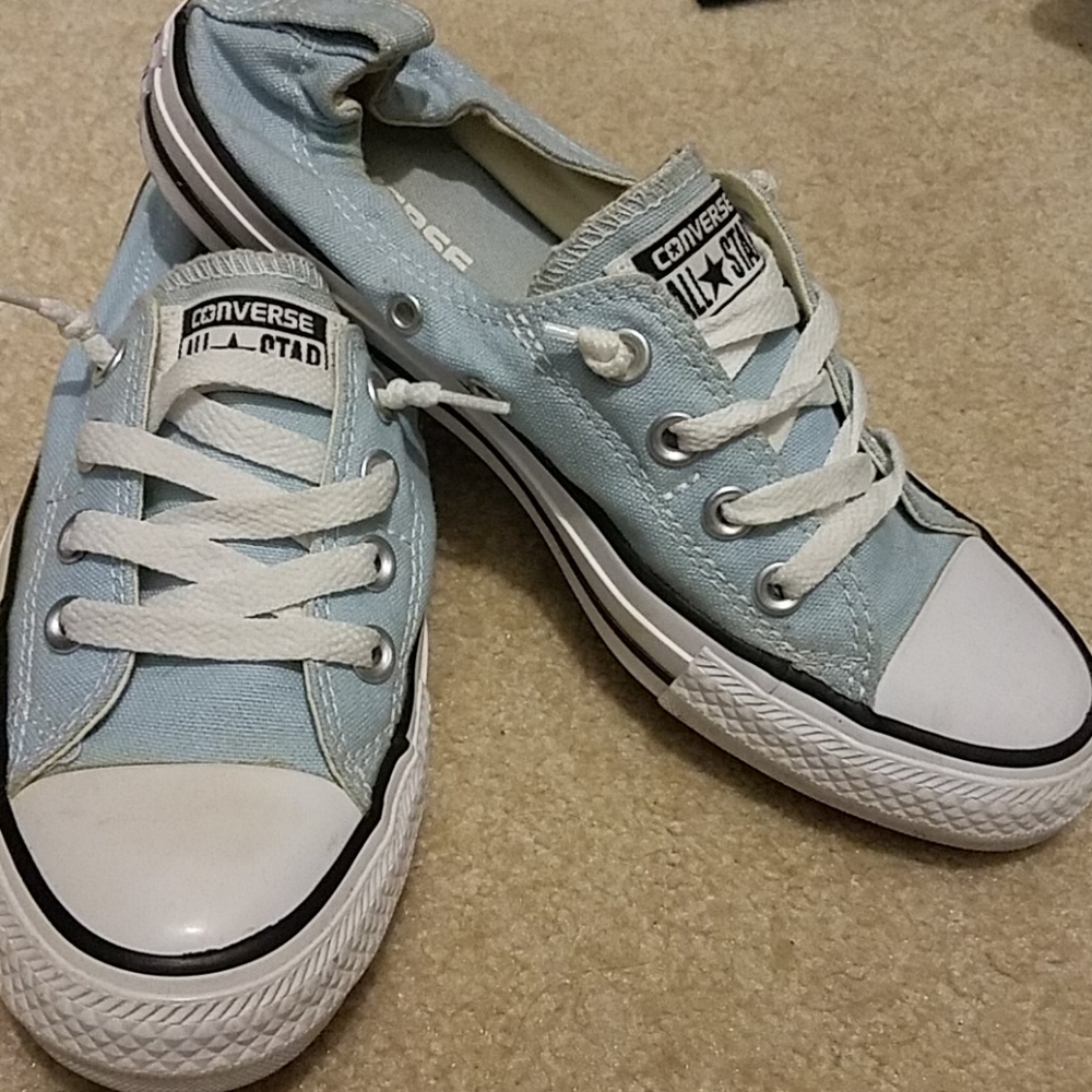 Womens size 7 Converse Shoreline Slip Ons blue